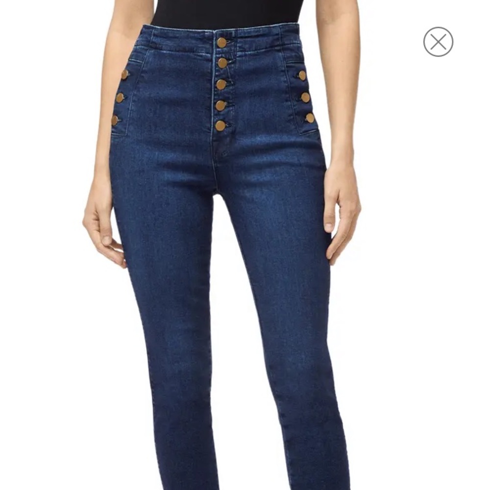 J Brand Natasha Sky High Cropped Skinny Jeans